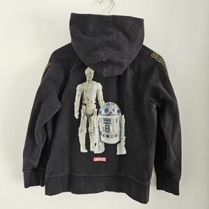 Levis x Star Wars Hoodie Womens Small R2D2 CP30 Movie Promo Black